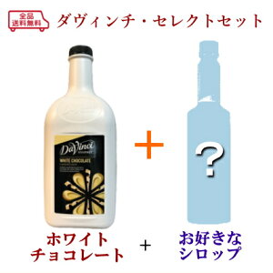 【ダヴィンチ グルメソース+シロップセット】ホワイトチョコレートソース+お好きなシロップ選択《39ショップ対応》