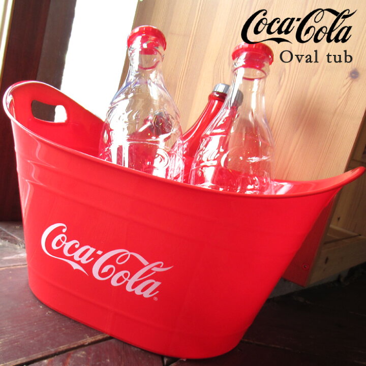 楽天市場】コカコーラ オーバルタブ バケツ Coca-Cola おけ たらい BIG 
