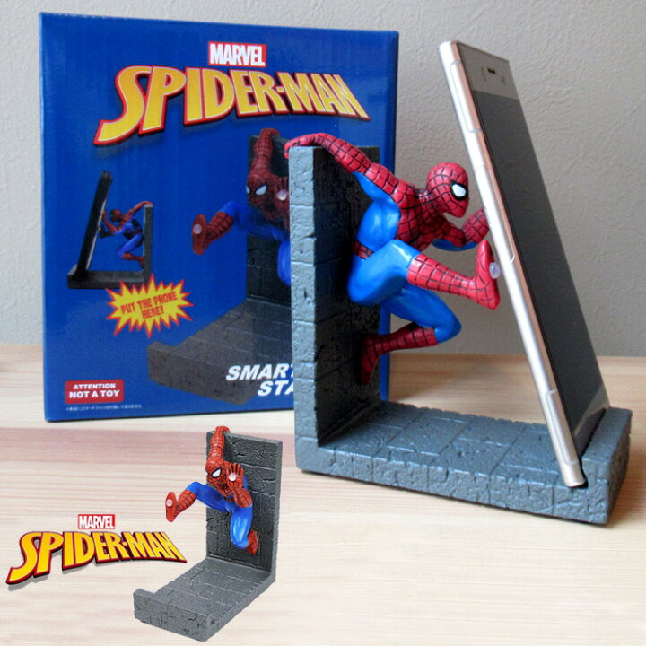 楽天市場】スパイダーマン スマホスタンド スマホ置き スマートフォン 