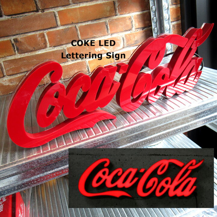 楽天市場】コカコーラ ミニレタリングサイン LEDネオンサイン 看板 