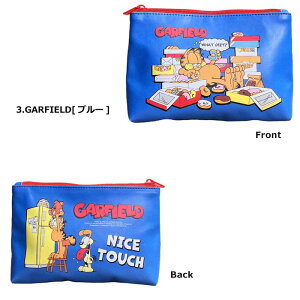 ポーチ ペンケース コスメポーチ フラットポーチ 小物入れ 通帳入れ ベティちゃん ガーフィールド かわいい シンプル 生活雑貨 人気 ギフト プレゼント アメリカン雑貨 ダブルスリー インス