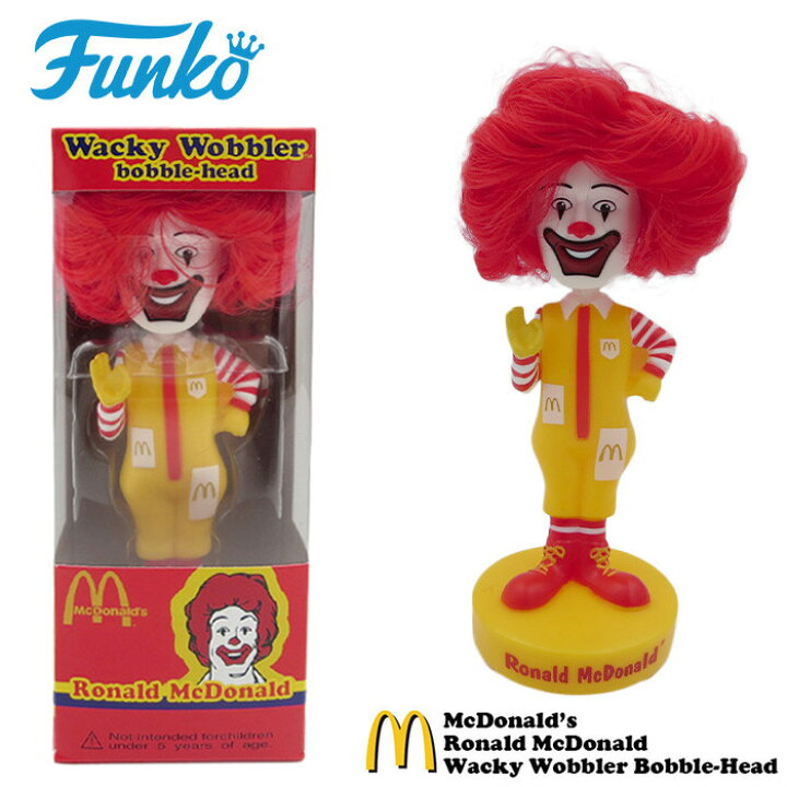 楽天市場】FUNKO ボビングヘッド ボブルヘッド マクドナルド人形 頭が 