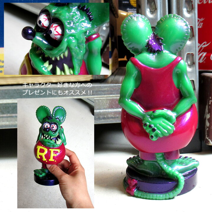 楽天市場】ラットフィンク ボビングヘッド BOBBLE HEAD 首ふり人形 