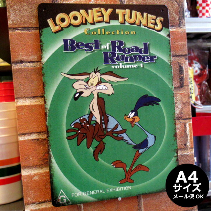 楽天市場】ブリキ看板 アメリカン雑貨 LOONEYTUNES ロードランナー 