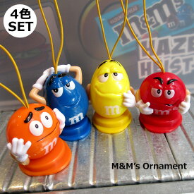M&M's オーナメント 飾り 4色セット トイ インテリア 吊るせる 軽い かわいい おしゃれ 海外雑貨 ダブルスリー インスタ映え