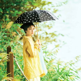 【本日11%オフクーポン＋P5倍要エントリー】日傘 折りたたみ 遮光 晴雨兼用 3段 ドット ポルカドット 水玉 紫外線カット 日よけ 紫外線対策 UVカット 夏 傘　軽量　モノトーン ブラック アイボリー かわいい おしゃれ　日傘女子 美白 アンチエイジング 誕プレ ギフト