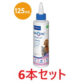 【最強配送】【6本セット】【エピオティック ペプチド 125mL×6本】犬猫用【イヤークリーナー】【ビルバックジャパン】 (C)