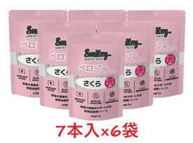 【猫用】【6個セット】【Smiley 猫用ペロッて さくら 7本入り ×6個】【さくら】【ペーストスティック】【栄養補給】【QIX】【全国】*(C)
