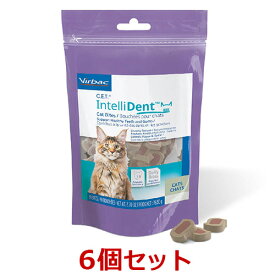 【6袋セット】【C.E.T.インテリデント 76.5g以上（90個以上）×6袋】【猫用】【デンタルケア】【ビルバックジャパン】(CETインテリデント)（C）