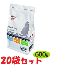 【20袋セット】【コンフィデンス プレミアム (600g)×20袋】【ラビットフード】【日本全薬工業】*【Z直】