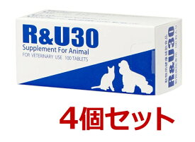 【あす楽】【4個セット】【R＆U30 100粒×4個】犬猫【共立製薬】【牛越生理学研究所】【皮膚】 (C)