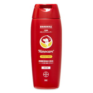 『ヒノケア デイリーケア 200mL ×1個』犬猫用【スキンケアシャンプー】【赤】エランコ (C4)