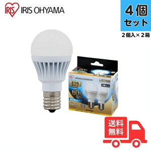 �y2�p�b�N/4�z �A�C���X�I�[���} LDA7N-G-E17/W-6T52P 2�p�b�N LED�d�� ��ʓd���` 60W���� �����F���� �S���� E17�y���������z