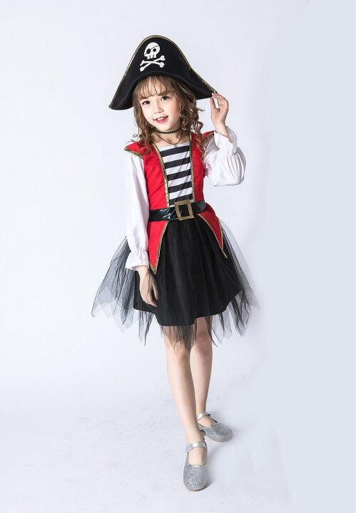楽天市場 コスプレ 海賊少女 子供用コスチューム パイレーツ 仮装 子供服 ハロウィン 衣装 子供 女の子ドレス レッド ベビーキッズ 女の子ハロウィン 衣装 キッズパイレーツ 海賊服 子供ドレス 子供服 発表会 舞台 学芸会 文化祭 演劇 赤 幼稚園 ドレス 子供用 100 110