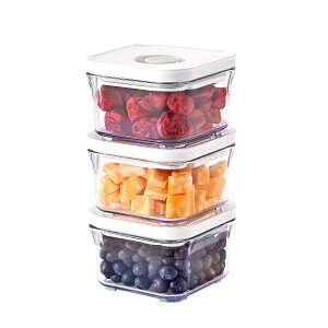 VAKUEN �v���~�A���^��ۑ��e�� �~�j3�Z�b�g �o���u�ŕ֗��J�� BPA�t���[ 100%�R��h�~ ��^��ۑ��̗e������ő�5�{�����H�i��V�N�ɕۑ��\ (0.3L 3��)