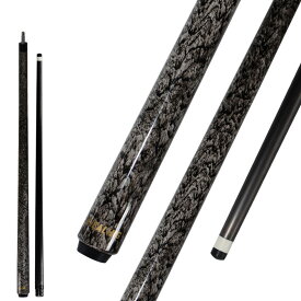 KHEALING ビリヤード キュー カーボン T 700カーボンファイバー 56インチ 耐思特皮頭 10 mmXTC ビリヤード用品 1/2ジョイント ハンドメイド 真っ直ぐ 適球類/黒八、九球 18オンス 収納ケース付き