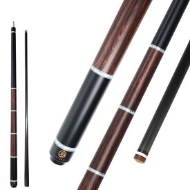 KHEALING ビリヤード キュー カーボン 1/2 play cue Pigskin tip +white PVC+black bakelite ferrule T 700カーボンファイバー Radial 58インチ ビリヤード用品 ハンドメイド 真っ
