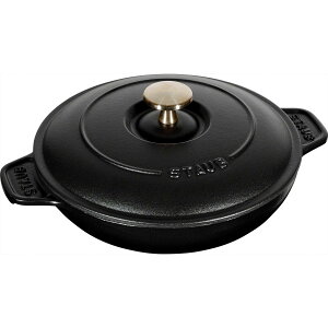 staub �X�g�E�u �u ���E���h �z�b�g�v���[�g �u���b�N 20cm �v ���� ���� �z�[���[ ��^ IH�Ή� �y���{���K�̔��i�z Hot Plate 40509-579