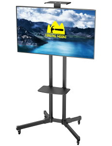 FORGING MOUNT �e���r�X�^���h�L���X�^�[�t�� 32-70�C���`�Ή� �n�C�^�C�v ��d�x���݌v �������߉\ �I�t�� �ړ��� �ω׏d50kg VESA600X400mm�܂� �ȃX�y�[�X �Ɨp �Ɩ��p �W���p �ő卂��1720mm