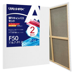 AUREUO �ȉ��@���a ����L�����o�X F50 (116.7cmX91.0cm) 2�� - ���ڕz�E ���ʉ�E���G��E�A�N�������p - ���_���A�[�g�E�|�b�v�A�[�g�ɍœK