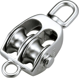 ステンレス滑車　AKブロックS型　使用荷重0.2T　2車