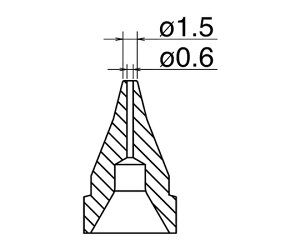 【ポイント5倍】アズワン はんだ吸取器用ノズル SS型 N61-01 (3-9242-11) 《研究・実験用機器》