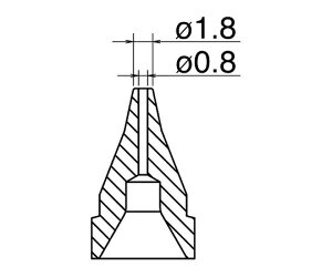 【ポイント10倍】アズワン はんだ吸取器用ノズル S型 N61-04 (3-9242-14) 《研究・実験用機器》