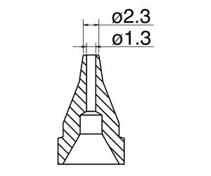 【ポイント10倍】アズワン はんだ吸取器用ノズル S型 N61-06 (3-9242-16) 《研究・実験用機器》