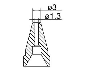 【ポイント10倍】アズワン はんだ吸取器用ノズル 標準型 N61-09 (3-9242-19) 《研究・実験用機器》