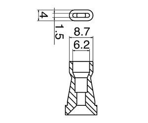 【ポイント5倍】アズワン はんだ吸取器用ノズル N60-09 (3-9243-19) 《研究・実験用機器》