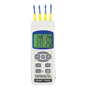 【ポイント10倍】【直送品】 アズワン 4チャンネル温度計 校正証明書付 CT-05SD (1-2876-01-20) 《計測・測定・検査》