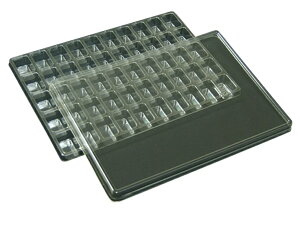 �y�|�C���g10�{�z�A�Y���� �T���v���ۊǃg���[ 5���� 210×297×20mm 5×10�}�X T-011-50S (61-9950-36) �s�����ݔ��E�ۊǁt