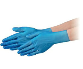 【ポイント10倍】【ケース販売】 エブノ プラスチックグローブ NEXT PF L ブルー 2000枚(100枚×20箱) 《PVC手袋》