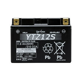 【ポイント10倍】【直送品】 GSユアサ バッテリー バイク用 VRLA 制御弁式 液入・充電済み 12V YTZ12S (YTZ12S-GY-C)