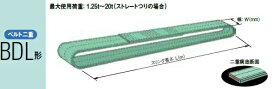 【ポイント10倍】【直送品】 キトー エンドレススリング(ベルト二重） BDL013 (BDL形 20mm×1m) (BDL013-1) 《繊維スリング》