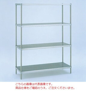 【直送品】 エレクター パンチングソリッド 奥行460mmシリーズ 4段 MSS1220PS-PS1590 (111-11908) 【送料別】