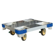 【直送品】 ナカオ (NAKAO) アルミ製平床台車 アルロックキャリー AHK-2 4輪車 【大型】