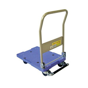 【ポイント10倍】【直送品】 ナンシン 静音樹脂製台車 サイレントマスター DSK-101B (フットブレーキ付)