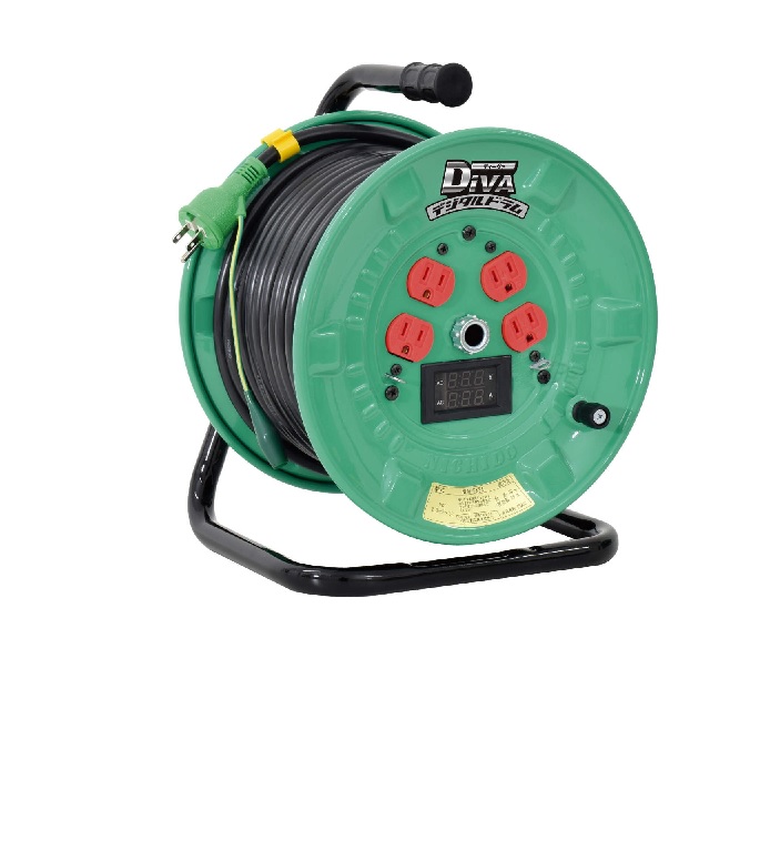 人気カラーの 電圧と電流をデジタル表示 日動工業 デジタルドラム DiVA 屋内型 NPDM-EK34 安い 激安 プチプラ 高品質