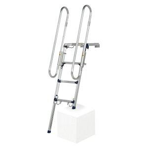 【ポイント5倍】【直送品】 PiCa (ピカ) トラック昇降ステップ DXF-14TEA 手すり付き 【大型】