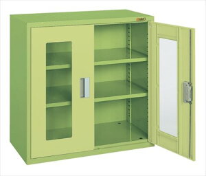 【ポイント5倍】【直送品】 サカエ 工具管理ユニットKU型(透明塩ビ窓両開き扉タイプ) KU-93BA (143674) 【大型】