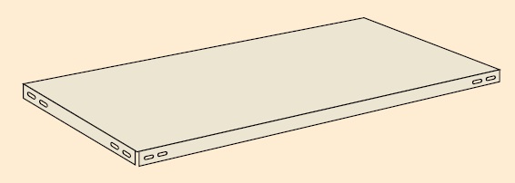 【直送品】 サカエ 中軽量棚ＭＬＷ型用オプション棚板セット MLW-129N (188147) 【特大・送料別】のサムネイル