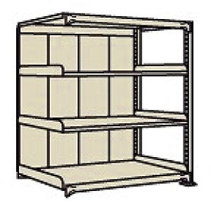 【ポイント10倍】【直送品】 サカエ 中量棚PBW型パネル付(500KG/段・連結・4段タイプ) PBW-9524R (197677) 【特大・送料別】