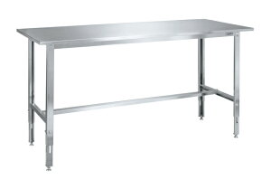 【直送品】 サカエ ステンレス高さ調整作業台(SUS430) SUT4-187LCN (087035) 【大型】