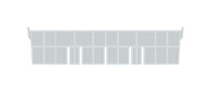 【ポイント5倍】【直送品】 サカエ サンボックス用中仕切L 8TMXナカシキリL (190961) 【送料別】