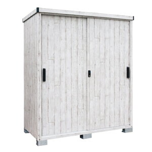 【直送品】 サンキン 物置 E-Styleシリーズ ピアレス ホワイトウッド EP-1790(WW) 【大型】