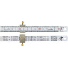 【ポイント5倍】シンワ測定(株) シンワ 直尺300mmストッパ-付 76752 (332-6098) 《直尺》