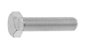 SUNCO 三価ホワイト 六角ボルト(全ねじ(細目 【1個入】 3カ-WBT(ゼン(B17(P1.25 10X45(ホソメ