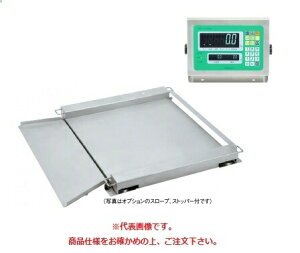 【直送品】 田中衡機 (TANAKA) フロアスケール(ステンレスシリーズ) UTTII-1200-S 1000mmX1000mm (UTT2-1200-S1010) (検定付)