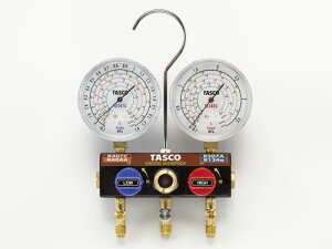 �y�|�C���g10�{�z�C�`�l��TASCO R404A�AR407C�AR507A�AR134a�{�[���o���u���Q�[�W�}�j�z�[���h�o���u�t�`���[�W�z�[�X�d�l�L�b�g TA124KVH